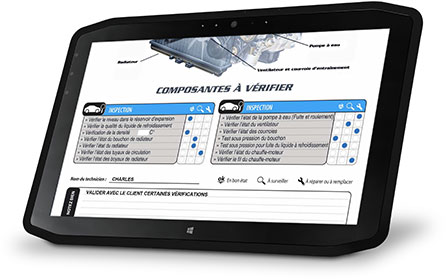 digital inspection tablet