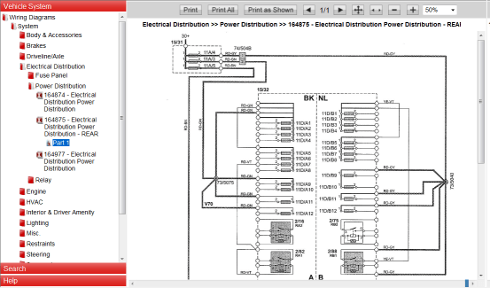 OEM auto electrical diagram