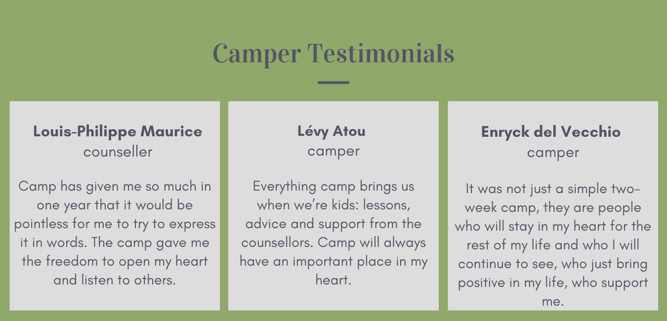 campers testimonials