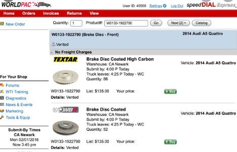 worldpac gem car catalog integration yourself discover create easy